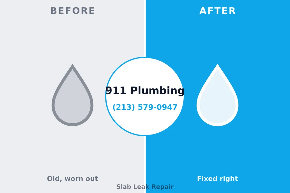 Before and after: plumbing repair Rolling Meadows, IL